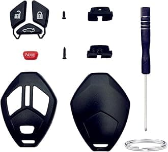Cutting NOT Required Key Fob Shell Replacement for Mitsubishi Eclipse Endeavor Galant Lancer Outlander 3 Button Car Keyless Entry Remote Control Key Fob Case Cover (3 Button 1 Pcs)