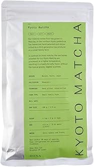 Dona First Flush Ceremonial Grade Matcha, Stone-Milled from Wazuka, Kyoto Family Tea Estate, Hot or Iced, 3.5 Ounce Sealed Bag (100g Bag)