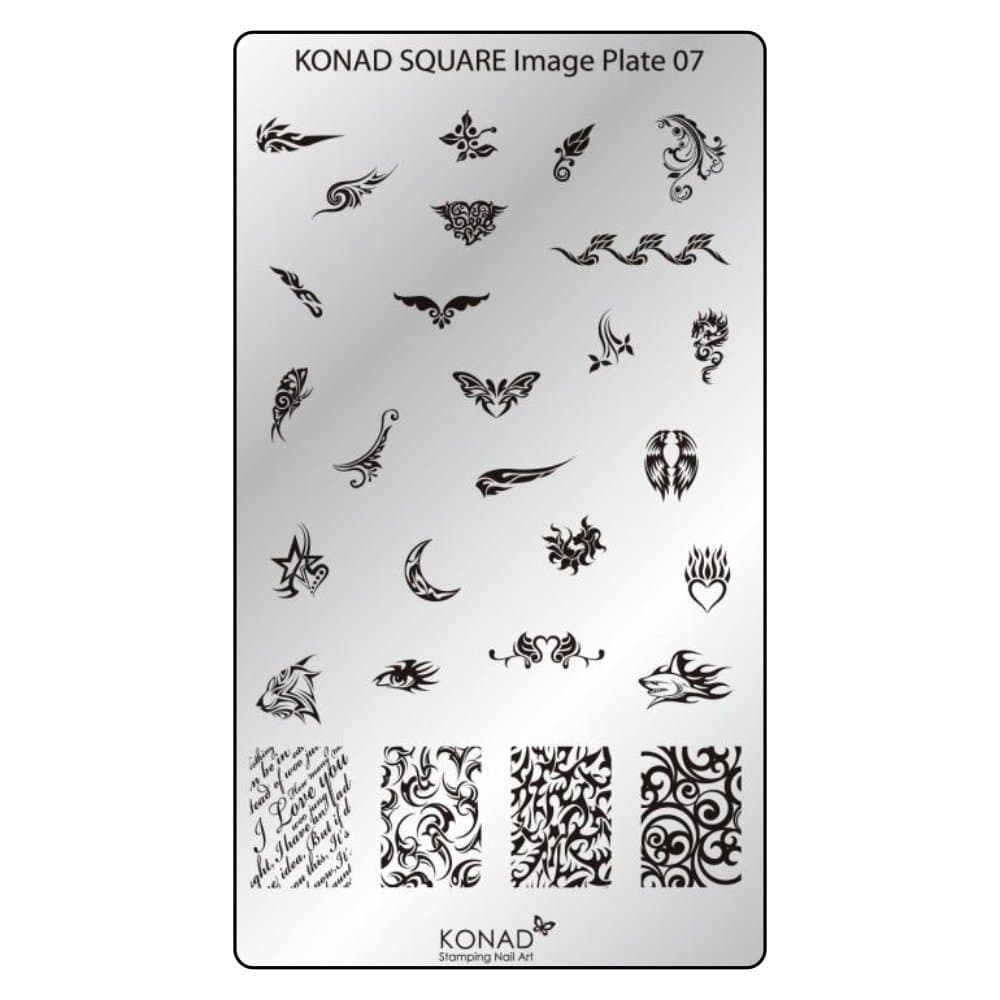 Original KONAD SQUARE stamping – SQUARE image stamping plate