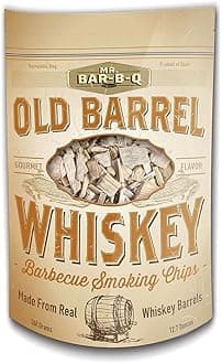 Mr. Bar-B-Q 05042BC Whiskey Smoking Chips | Old Oak Barrel Wood Smoker Chips | Made from Genuine Whiskey Barrels | Gourmet Flavor | 12.7 Ounces