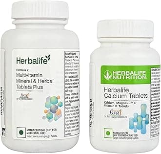 Multivitamin Mineral & Herbal Tablets & Calcium Tablets (Pack of 215 grams)