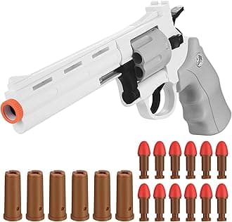 Toy Guns for Boys,Revolver Foam Soft Bullet,Children Outdoor CS Toy Gun Pistol Revolver， for Age of 3 + Years Old Birthday Party Gifts for Boys and Girls, （11 in）