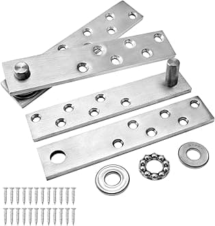 TamBee Hidden Door Hinge Pivot Door Hinge Hardware Heavy Duty Secret Door Hinges Hidden Bookcase Hinges Stainless Steel Invisible Hinge Hardware