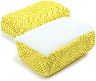 Autofiber [Scrub Ninja Scrubbing Block - 2 Pack (5”x3”x2”) for Leather, Plastic, Vinyl and Upholstery Cleaning