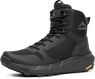 Men's Military Tactical Boot Lightweight Comfortable Boots for Work All Day Side Zipper Motorcycle Combat Hiking Boots Metrostrike(8-9 Inches)