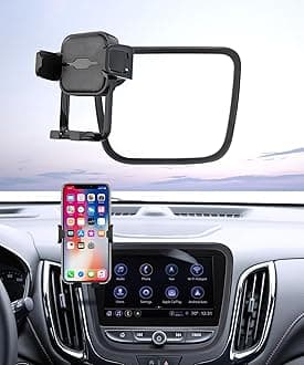 Car Phone Holder for 2018-2024 Chevrolet Equinox/2016-2025 Malibu, 360° Rotation, 7/8 inch Screen Fixed Clip, Auto Accessories Navigation Bracket, Interior Decoration Mobile Phone Mount