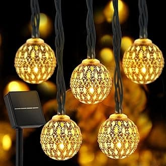 Outdoor Solar String Lights, 2 Pack 33FT 100 LED Solar Fairy Lights Waterproof Decoration Copper Wire Lights with 8 Modes for Indoor Outdoor Patio Yard Trees Christmas Party Decor(Multi-Color)
