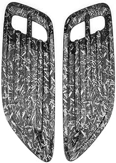 YOUTOOCAR Hood Intake Scoop Turbo Vent Covers Compatible with Kia Stinger 2017-2023 Accessories (Forged Black)