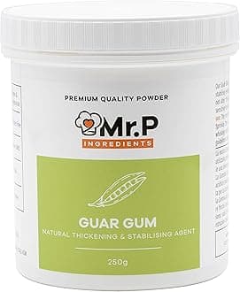 Mr.P Ingredients Guar Gum 250g Powder Thickener and Stabiliser Agent Vegan Vegetarian Halal Kosher Gluten Free (Recyclable Pot)