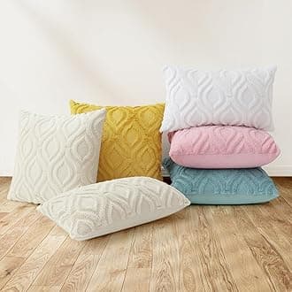 decorUhome Spring Valentine’s Day Euro Sham Throw Pillow Covers 26x26 Inch Set of 2, Soft Plush Faux Wool Light Pink Solid Couch Pillow Covers, Accent Farmhouse Neutral Pillow Cases for Sofa Bed