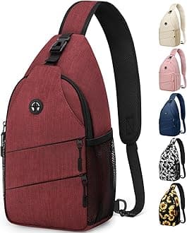 Crossbody Bags for Women Men Trendy Sling Bag Backpack Casual Chest Bag with Convertible Shoulder Strap