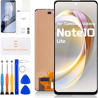 for Samsung Galaxy Note 10 Lite Screen Replacement N770 SM-N770F LCD Display Digitizer SM-N770F/DS SM-N770F/DSM Touch Glass Screen Full Assembly with Repair Kits (Not Original)