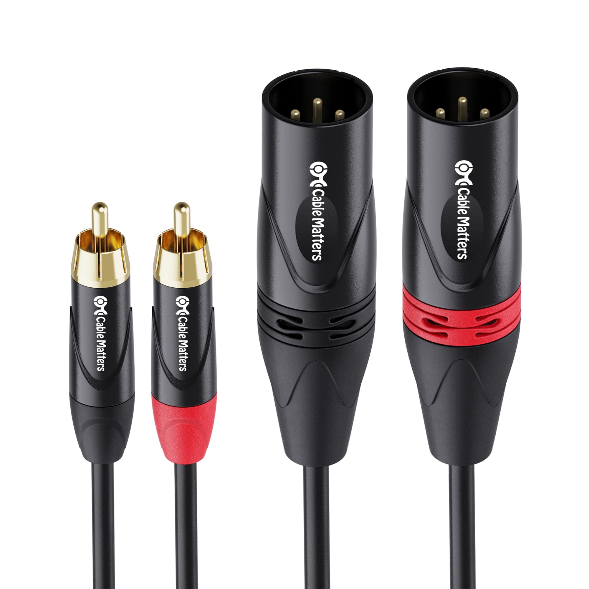 Unbalanced Dual XLR3M to RCA Interconnect Cable