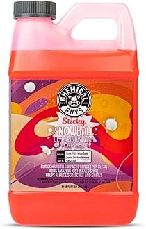 CWS21564 Sticky Snowball Ultra Snow Foam Car Wash Soap (for Foam Cannons, Foam Guns or Bucket Washes) for Cars, Trucks, Motorcycles, RVs & More 64 fl oz (Half Gallon) Cherry Scent