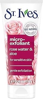 Gentle Smoothing Scrub, Rose Water & Aloe Vera, 6 oz (170 g), St. Ives