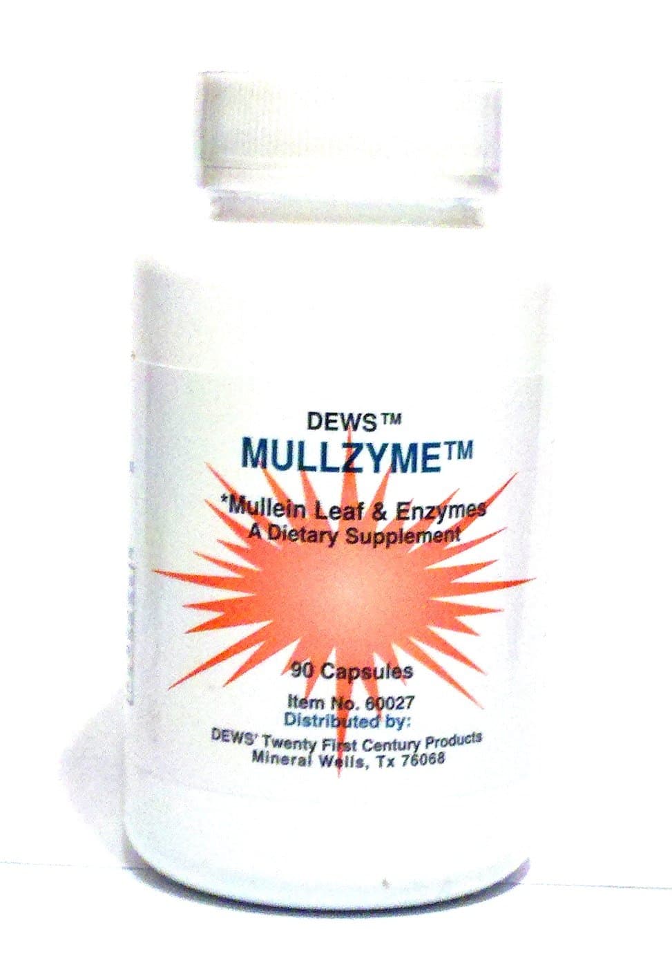 Beyond The River Mullzyme - Mucus Dissolver, With Mullien Leaf And Enzymes - 90 Capsules