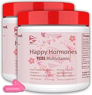 New Upgrade PCOS Multivitamin,2024 Multivitamin,Hormone Balance for Women-Cycle Support Supplements-Menopause and Mood Support Supplement PMS Support for Women (240 Capsules (Pack of 2))