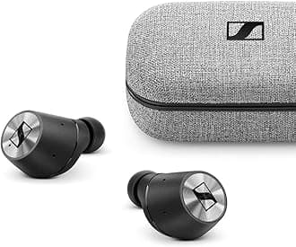 Momentum True Wireless Bluetooth Earbuds with Fingertip Touch Control - Black/Silver