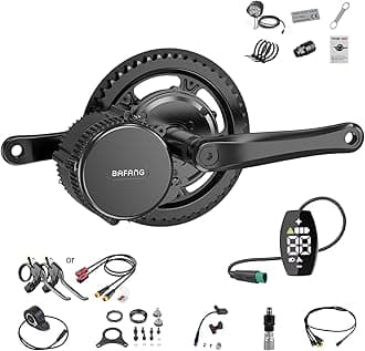 BAFANG 750W Mid Drive Kit,Mid Drive Ebike Conversion Kit Brushless Upgraded Motor with LCD Digital Display Chainring for Commuter Bike,Recumbent Trike,Mountain Bike,Cargo Bike