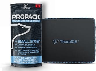 TheraICE PROpack Ice Pack for Injuries, Reusable Soft Multipurpose Cold Gel Ice Pack for Muscular Back Pain, Shoulder, Hip, Knee - Flexible Cold Compress Wrap for Minor Aches & Pains - 5 x 8