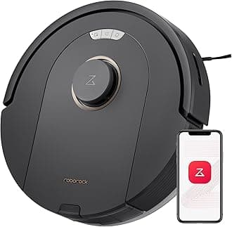 roborockQ5 Pro Robot Vacuum Cleaner with Mop, 5500Pa Suction, DuoRoller Brush, PreciSense LiDAR Navigation, 240-Minute Runtime, Smart NO-GO Zones, Robotic Vacuum ideal for Pet Hair, Hard Floor