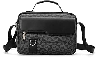 XIKIBEACrossbody Bag for Mens, Men's commuter shoulder bag, Travel bag Work Business Small men's satchel