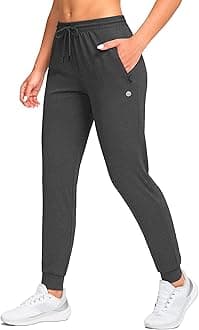 Women's Joggers Pants with Zipper Pockets Tapered Running Sweatpants for Women Lounge, Jogging