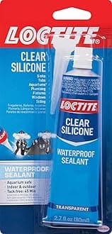 Loctite Silicone Waterproof multipurpose adhesive and sealant creates protective seal ideal for metal, glass, rubber, tile,used indoors and outdoors, aquarium safe(fresh and salt water), 80ml