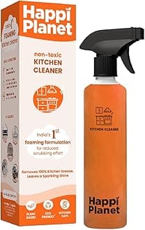 - Kitchen Cleaner Spray | India’s 1st Foaming Formulation for Less Scrubbing | 500ml | Suitable for Stoves, Chimneys, Counter Tops, Appliances, Walls & Cabinets | Non Toxic & Natural