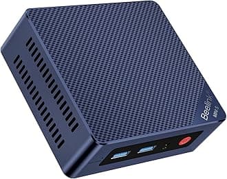 EQ12 Mini PC with Processor N100(4C/4T), 16G DDR5 500G SSD Mini Desktop Computer, Support WiFi6, BT5.2 Dual NIC LAN, Triple Display Business Mini Computer