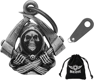 Dream Apparel motorcycle bells for bikers,heavy rider bells accessory and key chain for luck