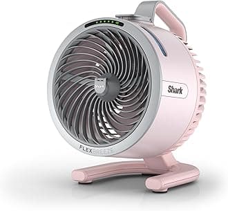 SharkFlexBreeze HydroGo - Ultra-Powerful Portable Fan with Indoor/Outdoor Mist, Up to 70 Feet Range, Wired and Wireless, Up to 12 Hours Battery, 5 Speeds, Misting