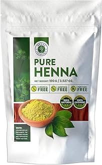 Henna Cosmetics Henna Hair Color & Beard Dye for Men | Brown Red Henna Powder for Hair | Organic Hair Dye without Chemicals | 100 Grams / 3.52 Ounce
