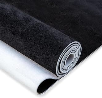 Suede Auto Headliner Fabric 36" L × 60" W with Foam Backing - Black Interior Replacement Material for Car/Truck/SUV/RV Roof, Tube Packaging - Home Repair/DIY Headliner Material