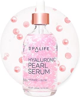 SpaLife Beauty Korean Hyaluronic Acid Serum for Face | Hyaluronic Pearl Hydrating Serum | Daily Hydrating Skincare | Plumping Firming & Anti Aging Wrinkle Treatment | 3.7 Fl. Oz