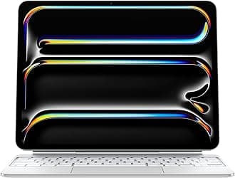 Apple iPad Magic Keyboard Case for iPad Pro 13-inch (M4), Great Typing Experience, Built-in Trackpad, Function Row, US English - White ​​​​​​​