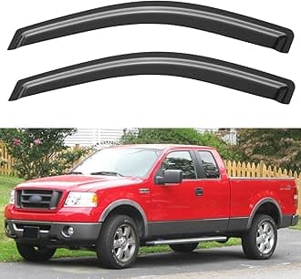 Cxdar Window Rain Guards Visors for 2004-2008 Ford F150 Standard Cab/Supercab, Out-Channel Window Vent Wind Shades Shield Deflectors for 04-08 F-150 (Not for 2004 F150 Heritage)