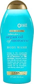 OGX Radiant Glow + Argan Oil of Morocco Extra Hydrating Body Wash, 19.5 Ounce by OGX
