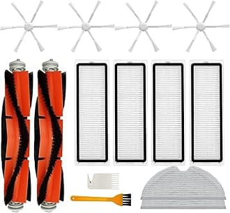 Compatible For Xiaomi，Mi Robot Vacuum Mop 2，STYTJ03ZHM，Spare Parts Accessories，Main Side Brush，Hepa Filter，Mop Cloth，Rag (Color : Set B)