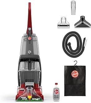 - Hoover PowerScrub Deluxe Carpet Cleaner Machine for Carpet and Upholstery, Deep Cleaning Carpet Shampooer Machine with Multi-Purpose Tools, Pair with Hoover Carpet Cleaner Solution