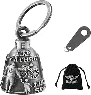 Dream Apparel Motorcycle Ride Bell For Bikers, Heavy Spirit Bells Accessory And Key Chain For Luck