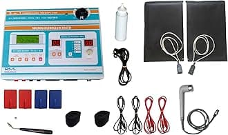 RADHEMEDLIFE Digital 5 in 1 Therapy IFT.+ MS.+ Tens.+Russian+Digital US.+Digital Deep Heat Therapy With Timer and Temperature Micro Controlled Based With 125 Program Electrotherapy Device