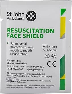 St Johns Ambulance Resuscitation Face Shield Ref F79168 Each