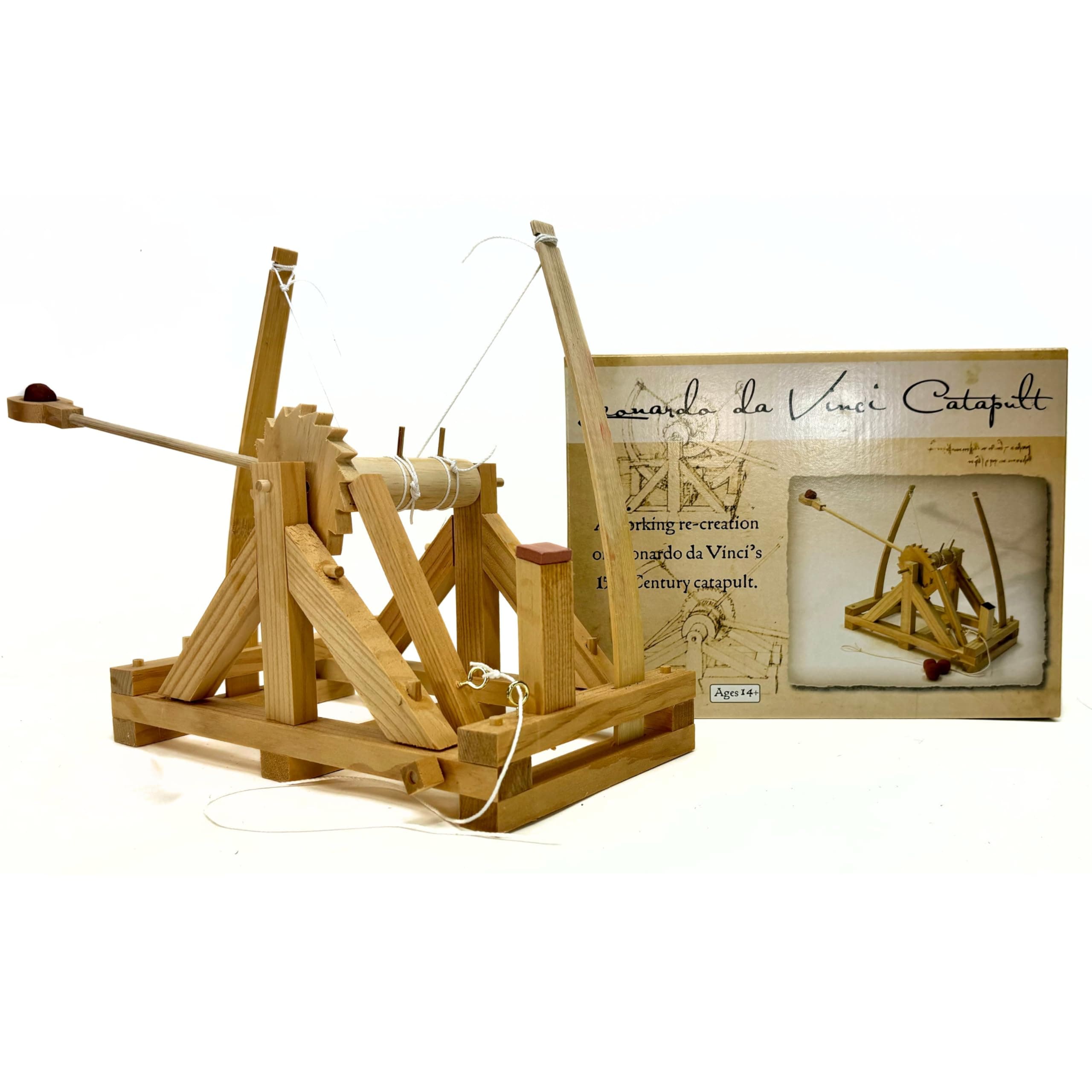 Pathfinders STEM Kits – Leonardo da Vinci Catapult kit | Trebuchet Science Kits for Kids Age 12-14 | Toys for Ages 8-13 Physics Toys | Kids Engineering kit | Learning Resource | Engineering
