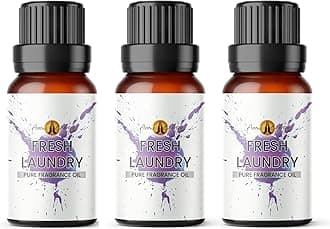 Aroma Energy | Fresh Laundry Fragrance Oil 30ml (3 x 10ml) Highly Scented Oil for Diffuser, Candles, Soap Making, Wax Melt, Slime, Perfume | Vegan, Made in UK