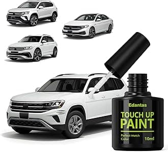 LC9A Pure White Touch Up Paint for Volkswagen Cars, Professional Auto Touch-up Paint Scratch Repair Kit, Automotive Paints Exact Match Compatible with Atlas/Jetta/Tiguan/Taos/ID4/GTI/Passat/CC