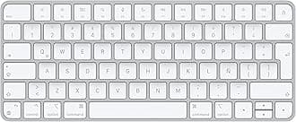 Apple Magic Keyboard: Wireless, Bluetooth, Rechargeable. Works with Mac, iPad, or iPhone; Spanish (Latin American) - White