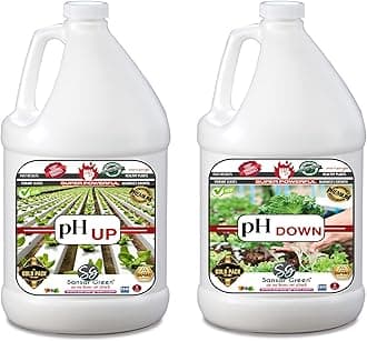 Sansar Green® pH Up and pH Down Liquid Essential Powerful Fertilizer for hydroponic Farming (1000 ml + 1000 ml)