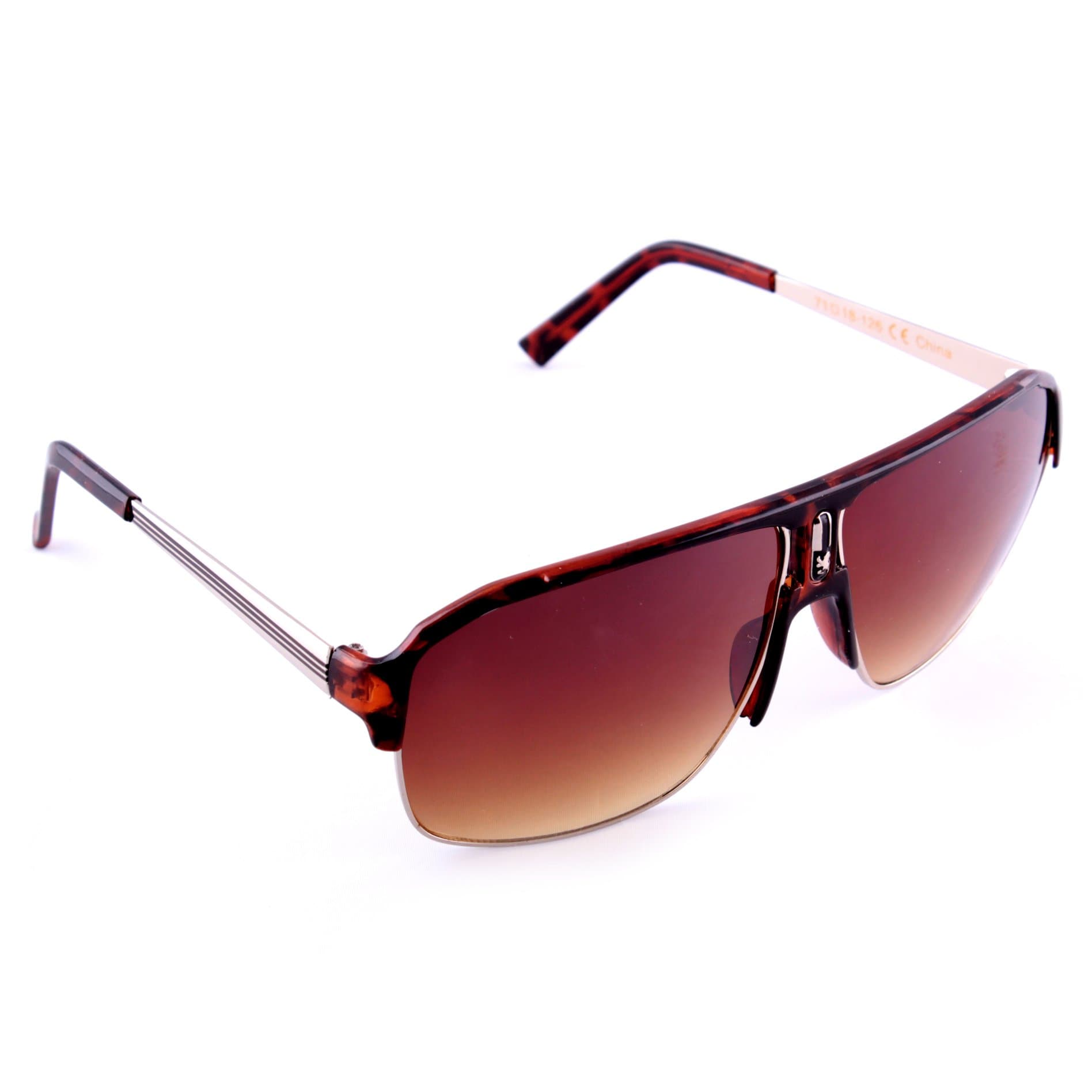 Kingpin Tortoise Brown and Silver Sunglasses