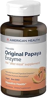American Health, Chewable Original Papaya Enzyme, 250 Chewable Tablets